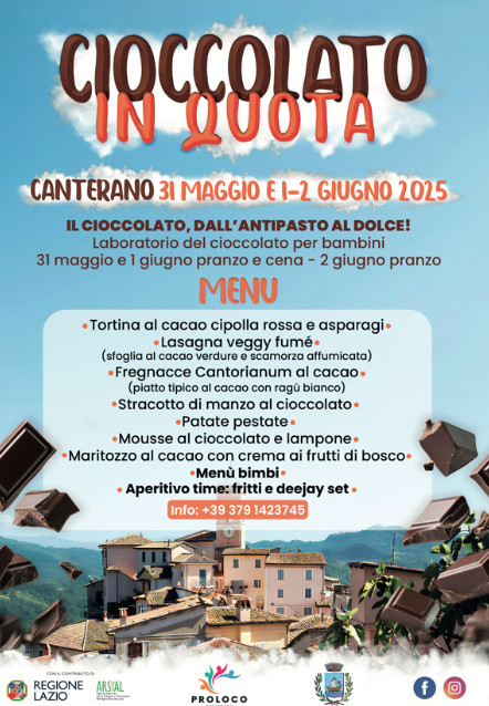 Cioccolato in Quota: dolce weekend a Canterano
