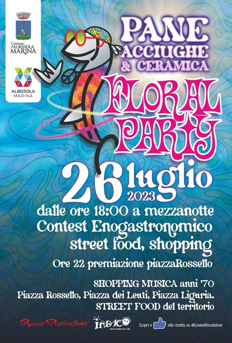 Albissola Marina: il 26 luglio torna &quot;Pane, acciughe e ceramica&quot;. Fra le novità un Floreal Party