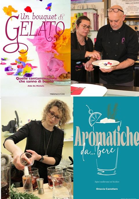 Albenga: la barlady Ottavia Castellaro ed il maestro gelatiere Aldo De Michelis fra i protagonisti del &quot;Festival della Cucina con i Fiori&quot;.