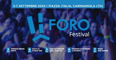 Carmagnola, non solo Peperone: al via la sesta edizione del Foro Festival: si parte con il “TEENAGE DREAM PARTY”