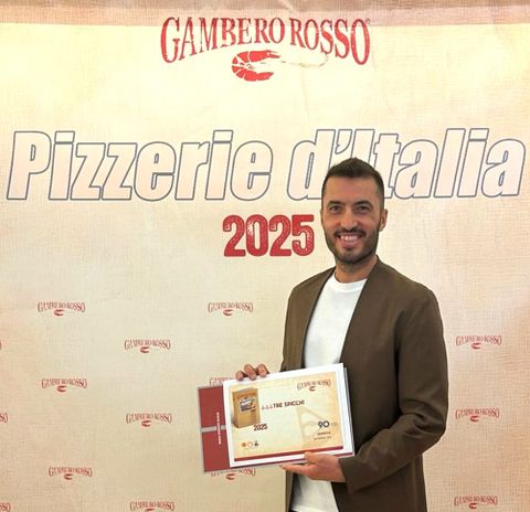 Sanremo: Giovanni Senese conquista i tre spicchi della guida delle Pizzerie d'Italia del Gambero Rosso