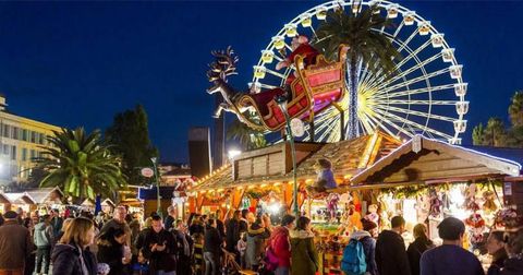 Nizza si illumina di magia: torna il Villaggio di Natale ai Giardini Albert 1er