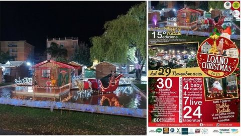 "Loano Christmas": annullata l'anteprima con il “Giro Tavola all’Italiana”, al via il 5 dicembre il Villaggio di Natale
