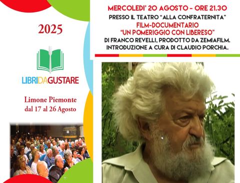 Limone Piemonte: ricorda Libereso Guglielmi con la proiezione del film di Franco Revelli
