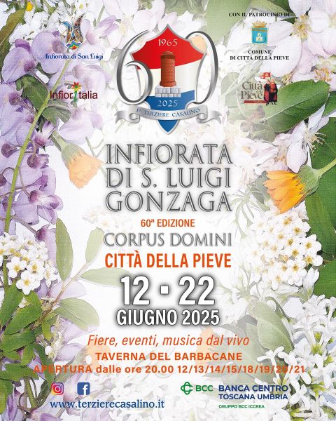 Città della Pieve in fiore: tra arte, profumi e sapori dal 12 al 22 giugno