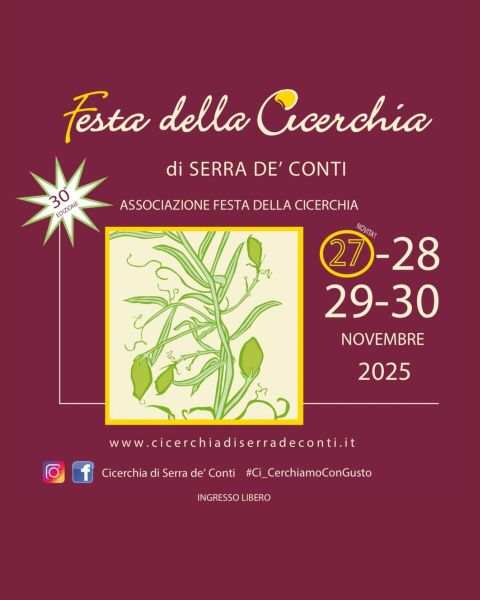 Serra de’ Conti (AN) celebra la cicerchia: quattro giorni di sapori, storia e magia d’autunno