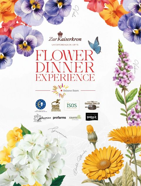 Bolzano: il 27 e 28 aprile un’immersione nella “flower experience” con lo Chef Filippo Sinisgalli del Zur Kaiserkron