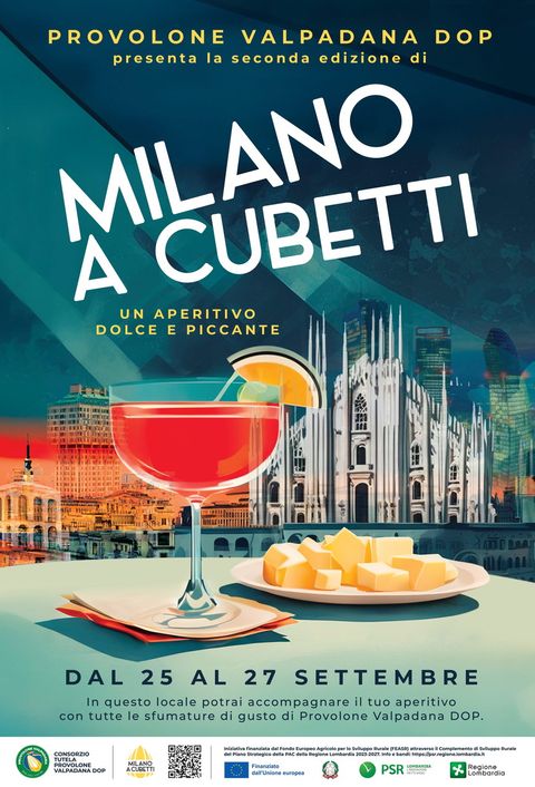“Milano a Cubetti” torna dal 25 al 27 settembre: il Provolone Valpadana DOP incontra la mixology nei migliori cocktail bar della città