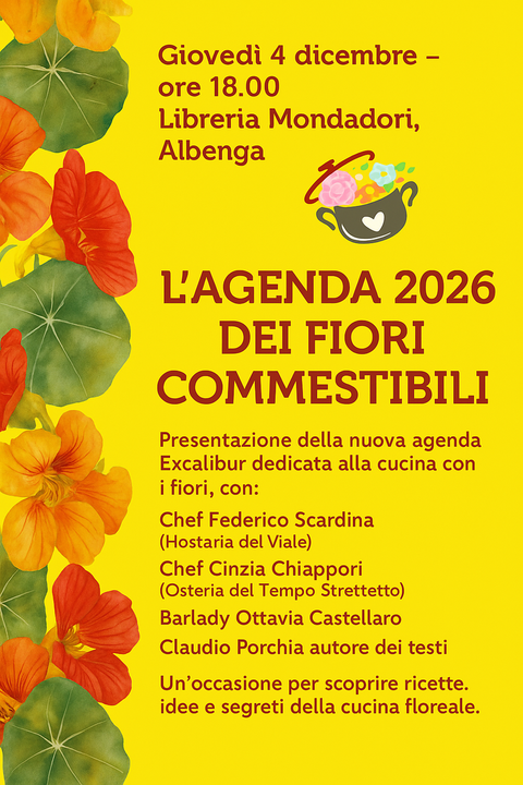 A Albenga sboccia l’Agenda 2026 dei Fiori Eduli