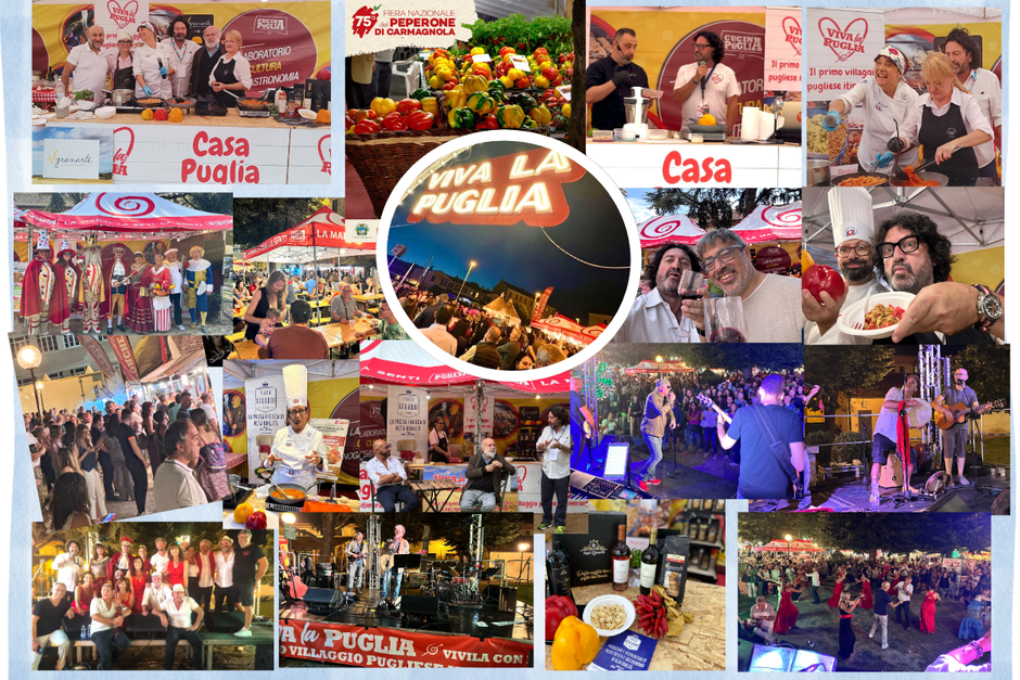 Grande successo di "Viva la Puglia " alla 75° Fiera Nazionale del Peperone di Carmagnola Grande successo di "Viva la Puglia " alla 75° Fiera Nazionale del Peperone di Carmagnola
