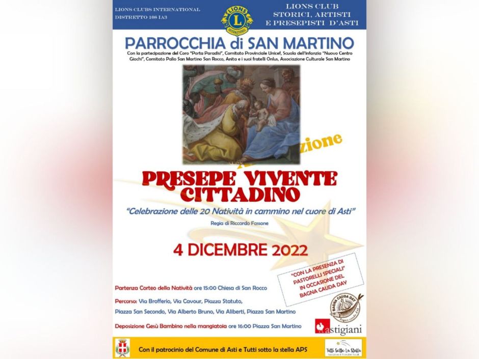 Asti: ventesima edizione per il presepe vivente di San Martino