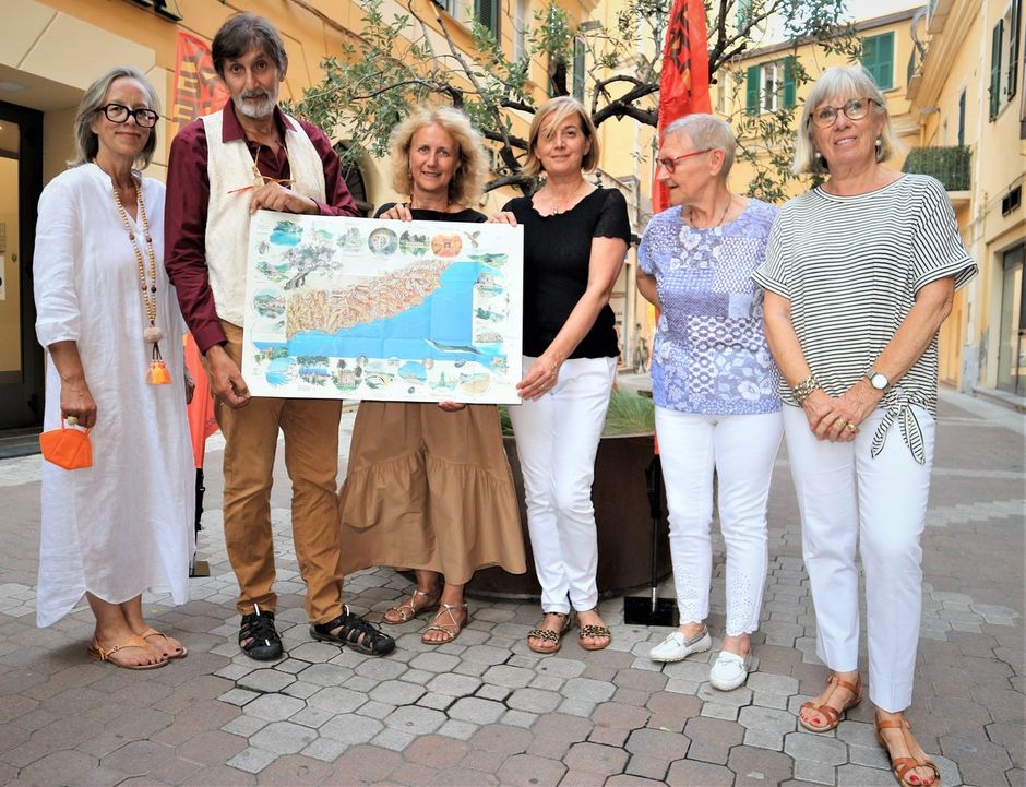 Una cartina d’autore per scoprire le bellezze del Ponente ligure