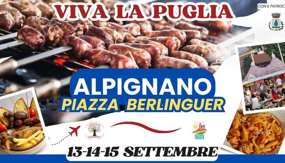 In Piazza Berlinguer ad Alpignano arriva &quot;Viva La Puglia&quot;