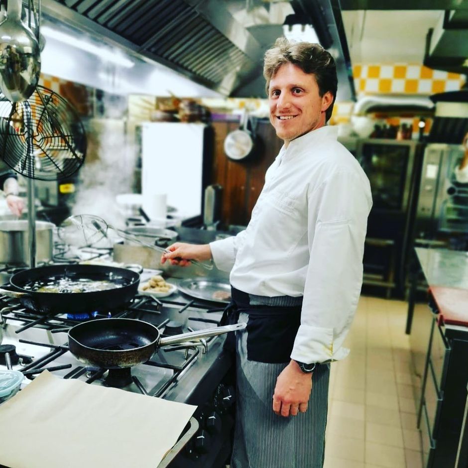 Lo chef Davide Rebaudo