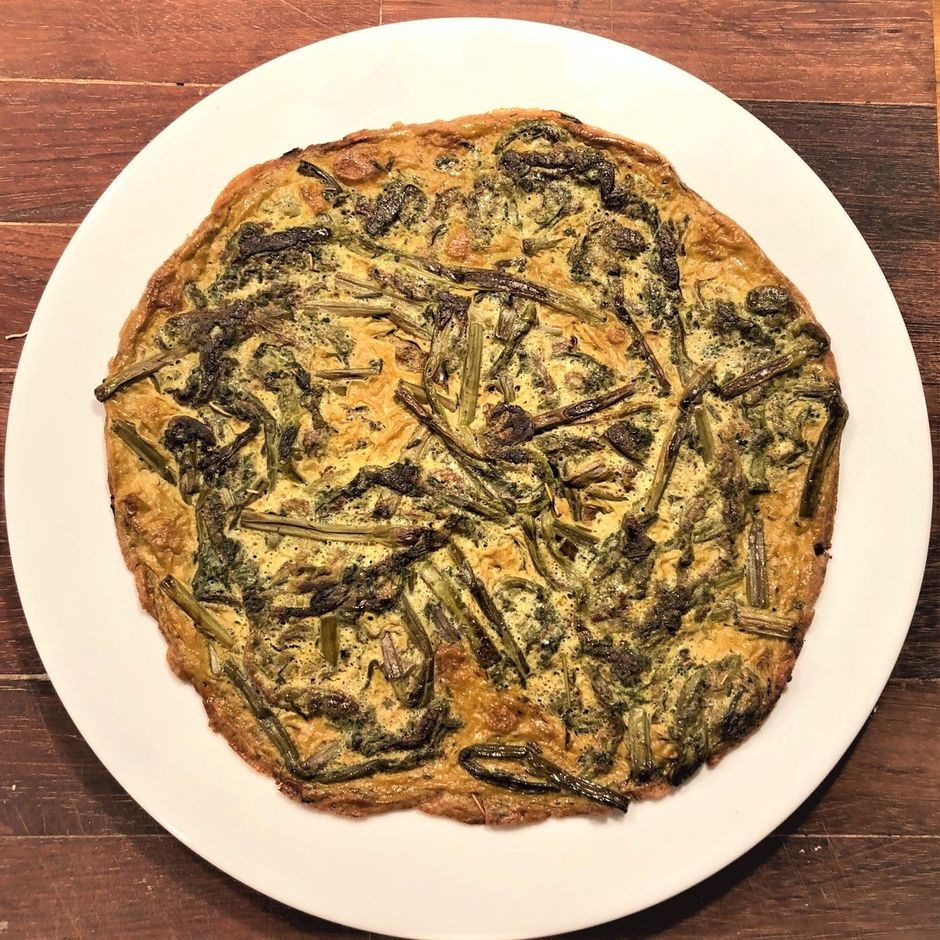 Erbe e fiori in cucina: la Frittata di Matteuccia una ricetta della Cucina Ciochecio