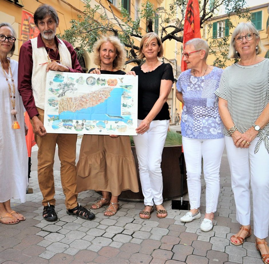 Una cartina d’autore per scoprire le bellezze del Ponente ligure