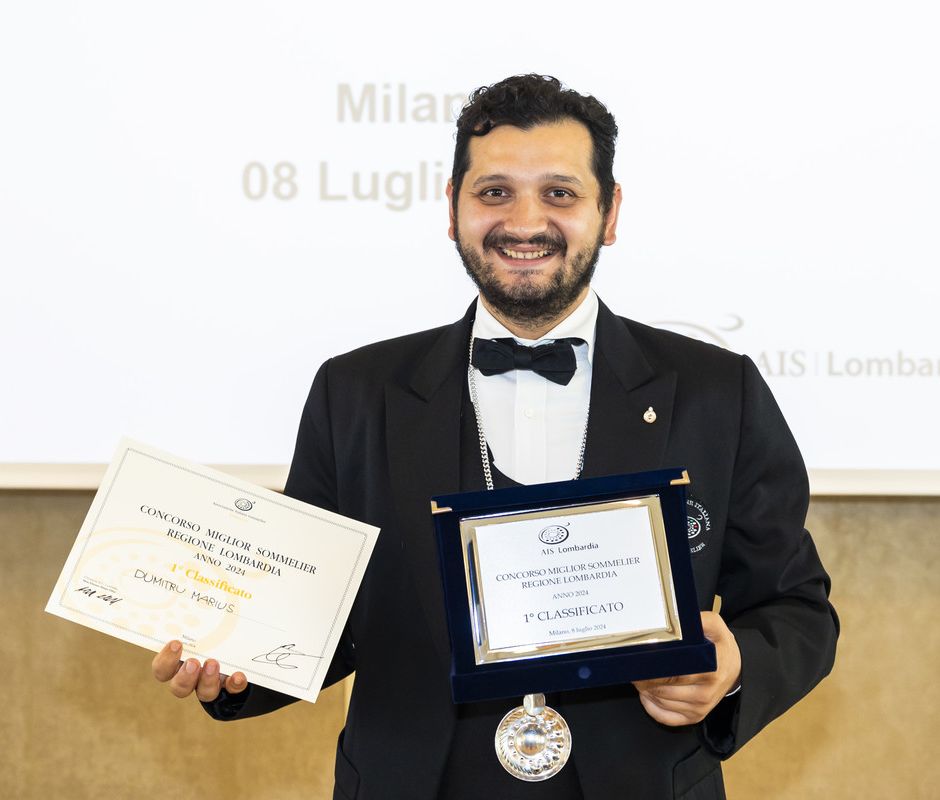Marius Dimitru è il Miglior Sommelier della Lombardia