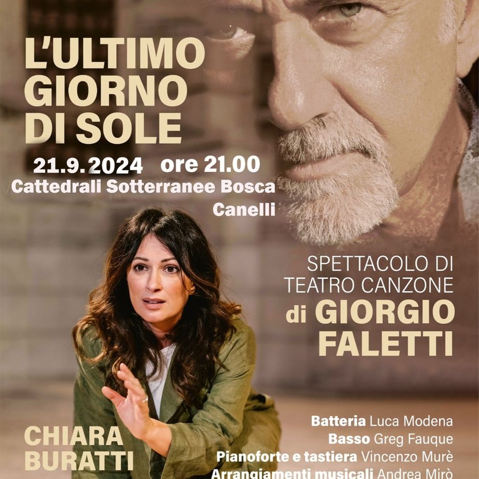 Canelli il 21 settembre va in scena “L’ultimo giorno di sole”, l’ultimo progetto di Giorgio Faletti