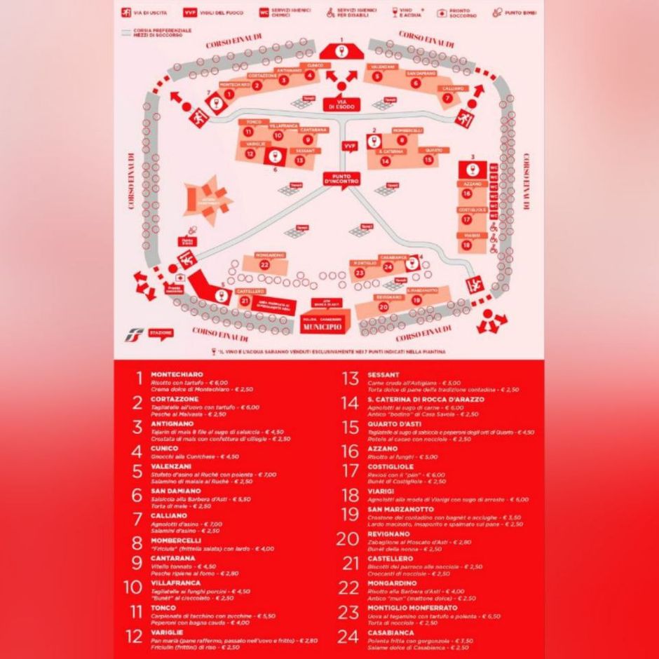 Temi della sfilata contadina e menu' del Festival delle Sagre 2023 [MAPPE E INFO]