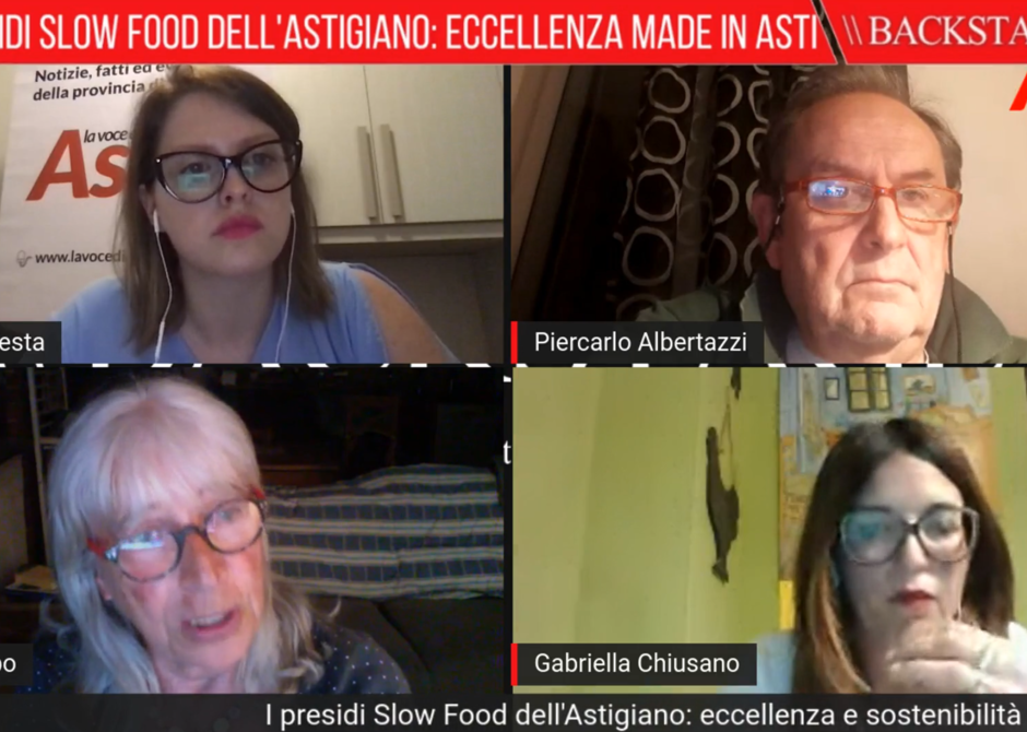 I presidi Slow Food dell'Astigiano protagonisti di una trasmissione video