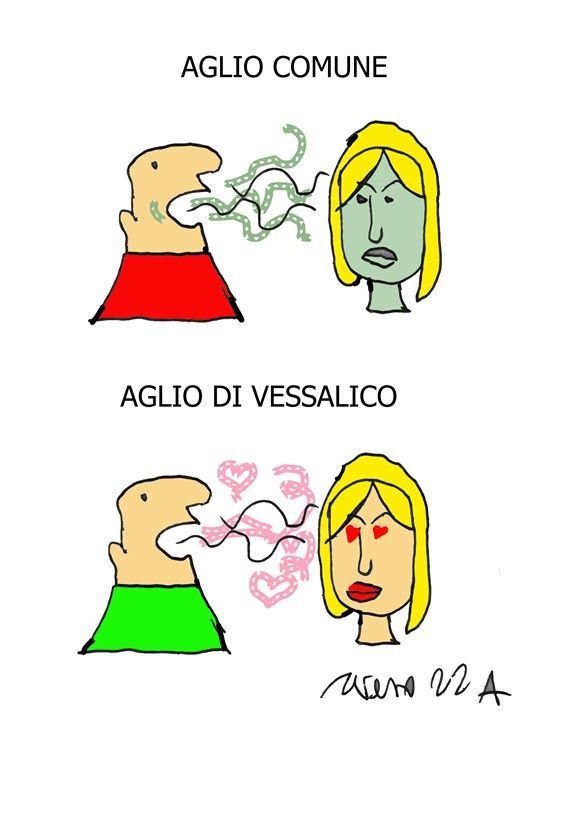 “Allium ridens” la mostra del cartoonist Tiziano Riverso dedicata all’Aglio di Vessalico.