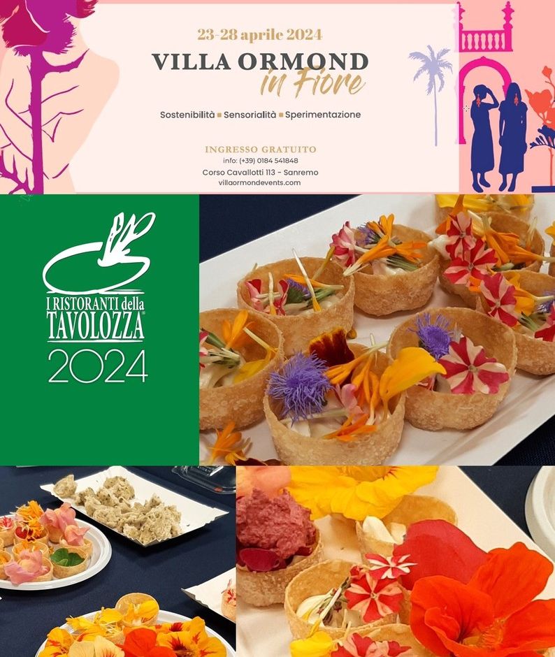 Sanremo nella splendida cornice di Villa Ormond due giorni di incontri e show cooking dedicati alla Cucina con i fiori.