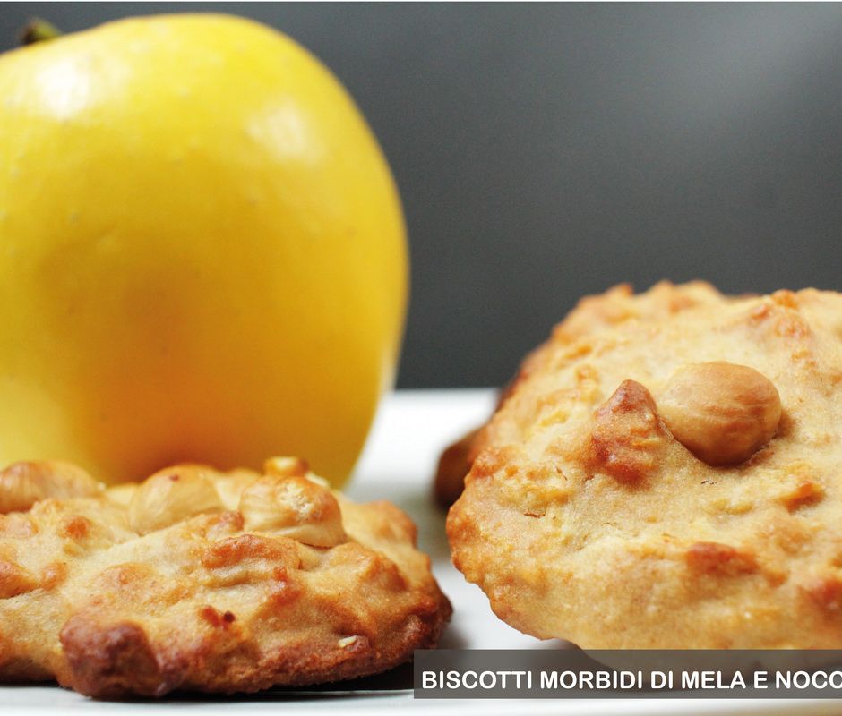 Ricetta: I biscotti morbidi di mela e nocciole