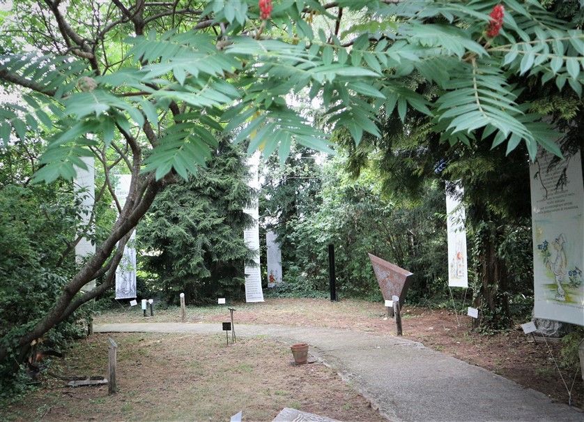 I disegni e le parole di Libereso illuminano il giardino della Fondazione Peano di Cuneo (video e foto)
