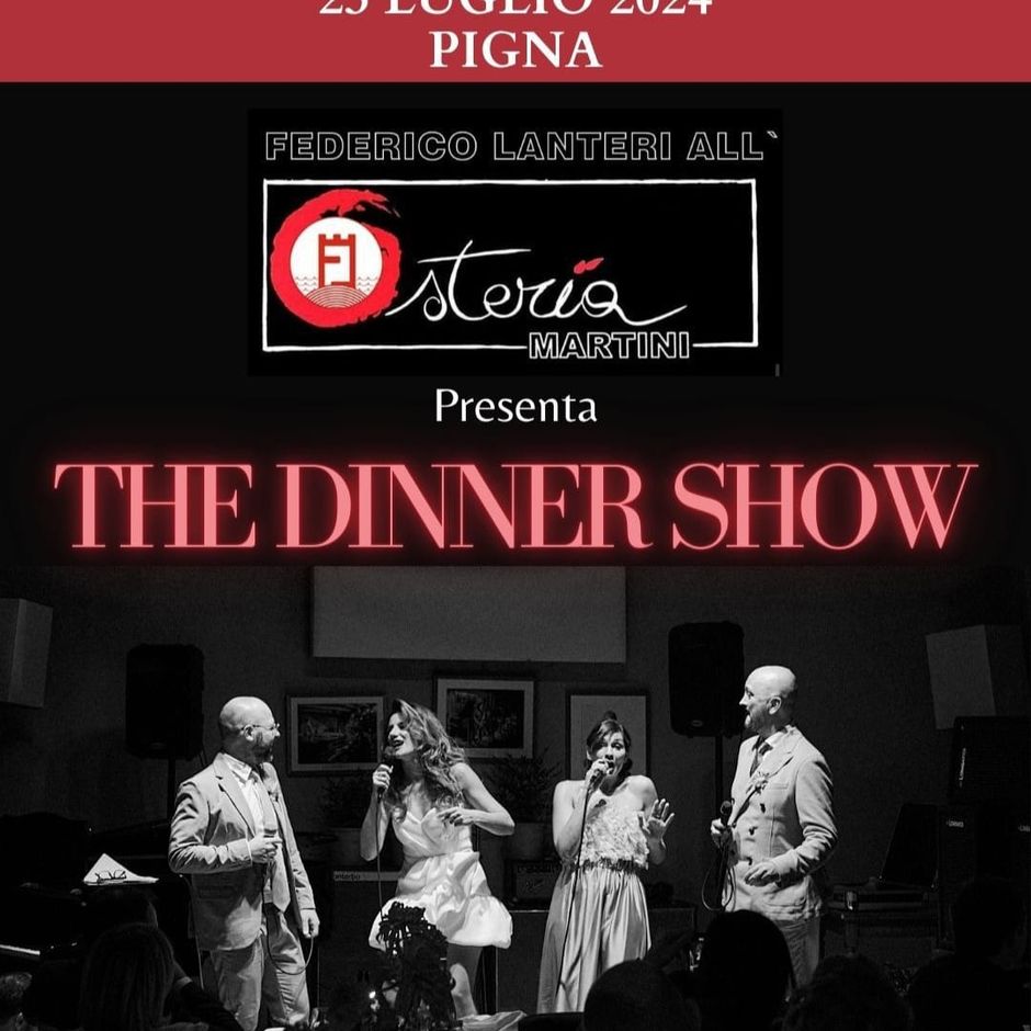 Sold Out per la Cena Spettacolo all'Osteria Martini di Pigna di martedì 23 luglio. Ultime disponibilità solo per il concerto accompagnato dal servizio bar.