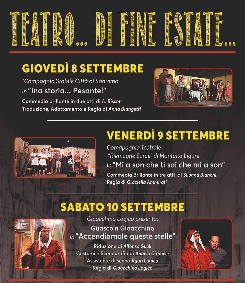 Teatro di fine estate a Taggia