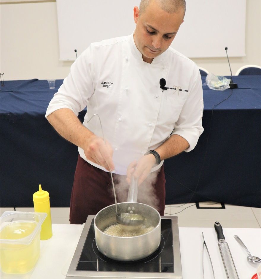 La videoricetta con i fiori dello chef Giancarlo Borgo della Locanda Le Macine del Confluente di Badalucco (IM)