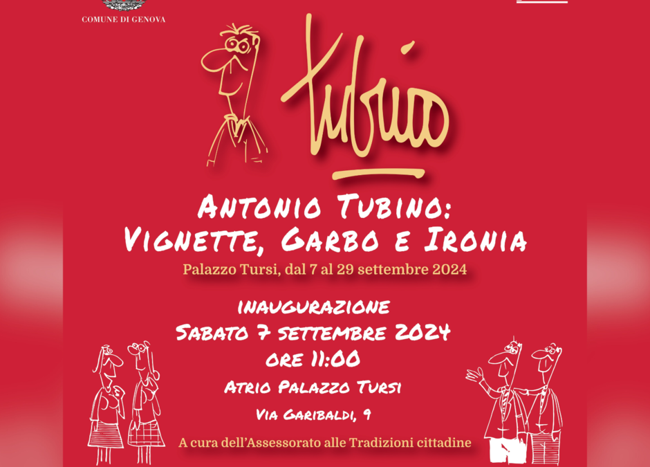 &quot;Vignette, Garbo e Ironia”: la mostra a Palazzo Tursi che omaggia il genio di Antonio Tubino