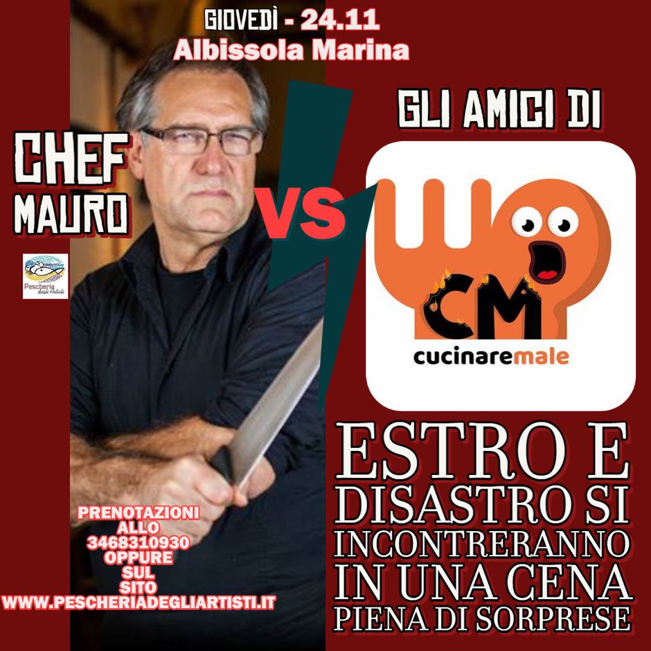 Albissola Marina: giovedì 24 novembre una straordinaria sfida a tavola