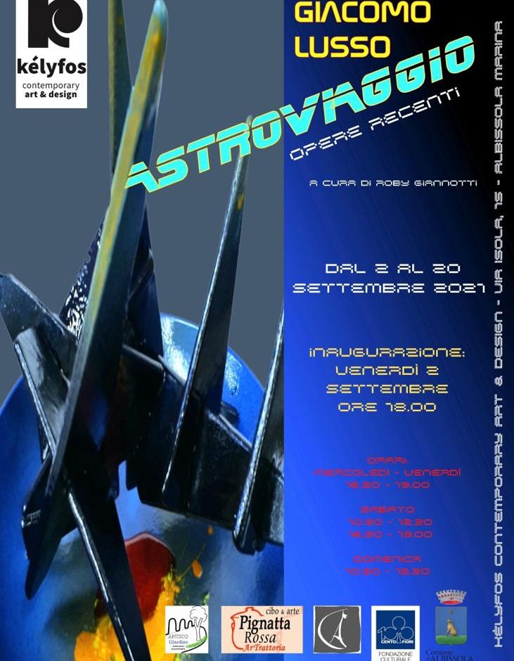 Albissola (SV): il 2 settembre inaugurazione della mostra &quot;Astroviaggio&quot;, la personale di Giacomo Lusso