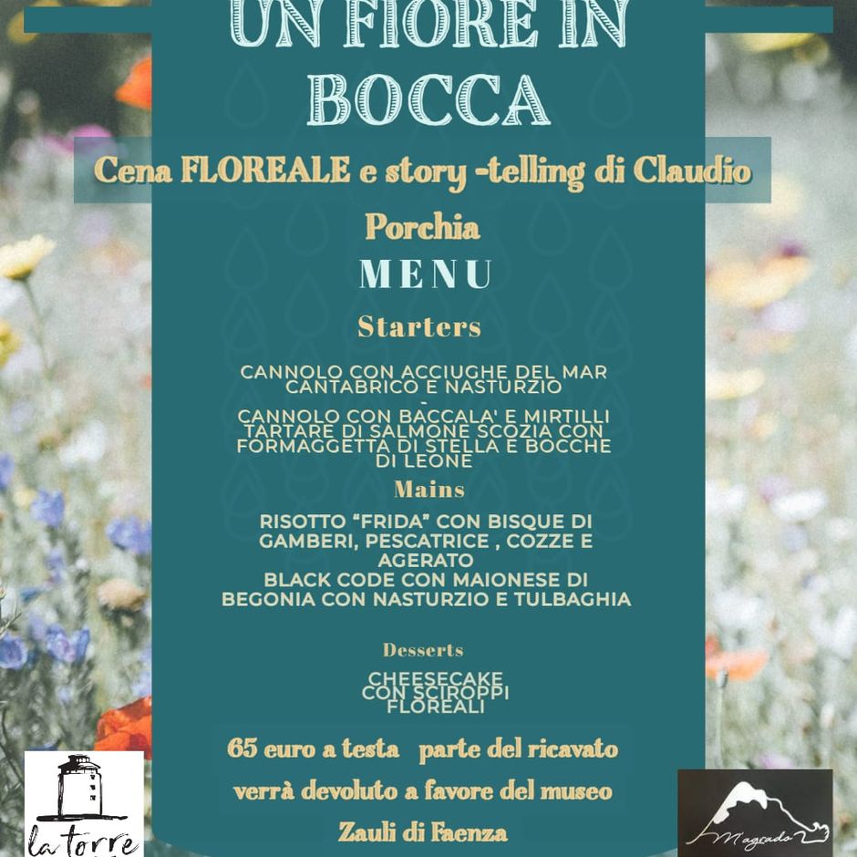 L’Osteria La Pescheria degli Artisti di Albissola propone “Un Fiore in Bocca”, una cena con i fiori eduli