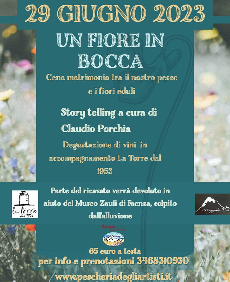 Albissola: ultimi posti disponbili per la cena “Un Fiore in Bocca”,