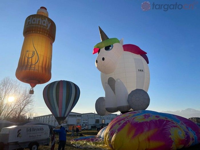 Re, pinguini e unicorni: il cielo di Mondovì si colora con le mongolfiere del 33° Raduno Aerostatico dell'Epifania [FOTO E VIDEO]