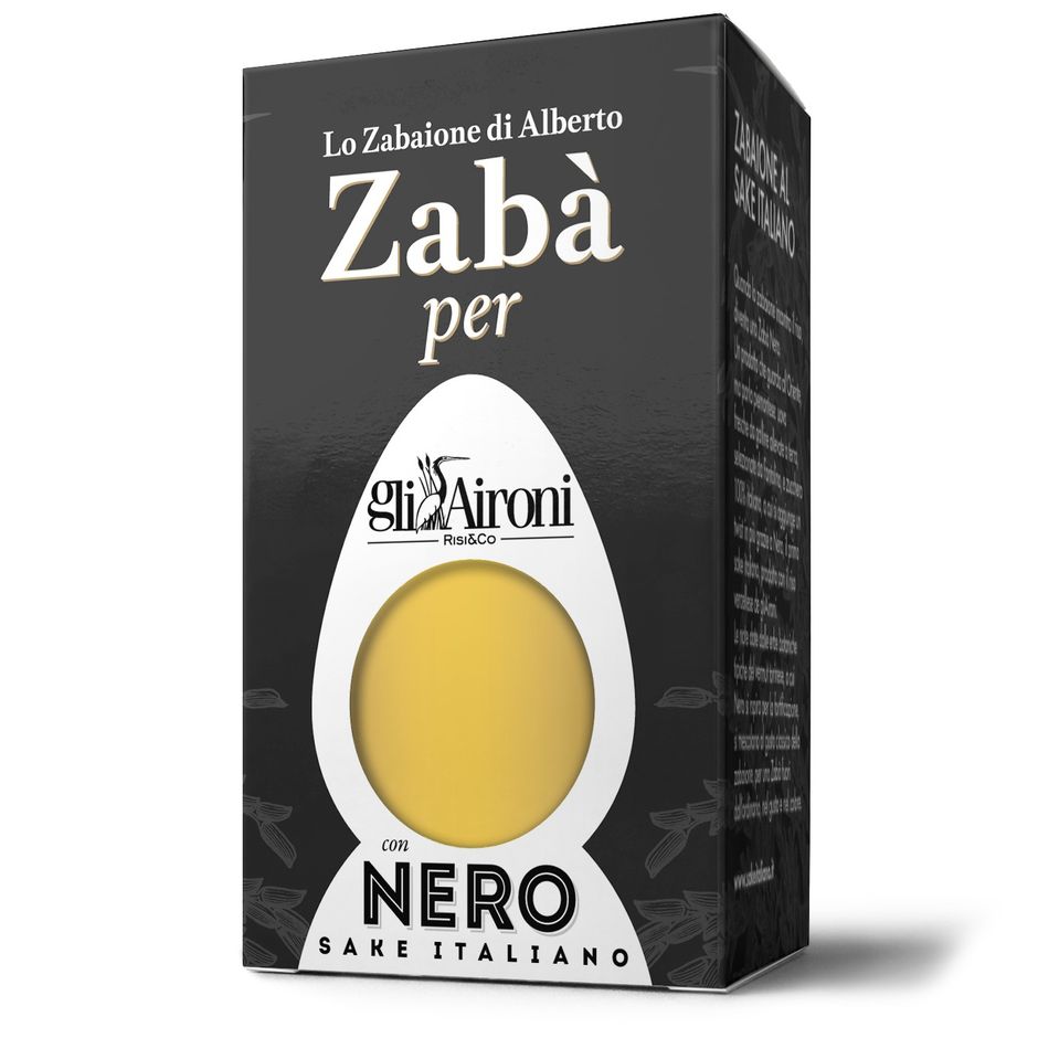 Gli Aironi e Alberto Marchetti  presentano Zabà Nero, lo zabaione al sake italiano