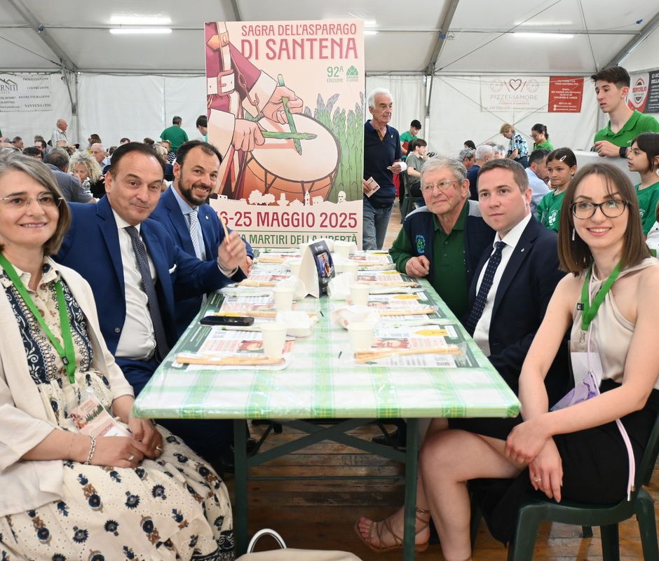 Battuti tutti i record di affluenza per la Sagra dell’Asparago di Santena: 10.000 coperti in 10 giorni
