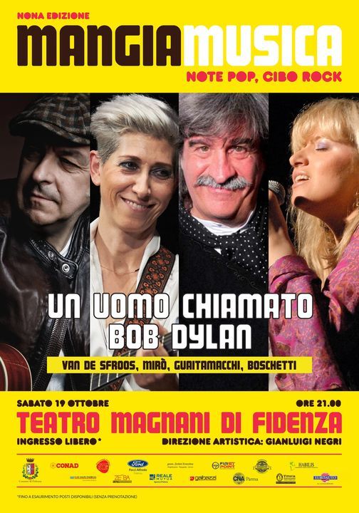 Al via la nona edizione di MANGIAMUSICA con Davide Van De Sfroos, Andrea Mirò, Ezio Guaitamacchi e Brunella Boschetti Venturi
