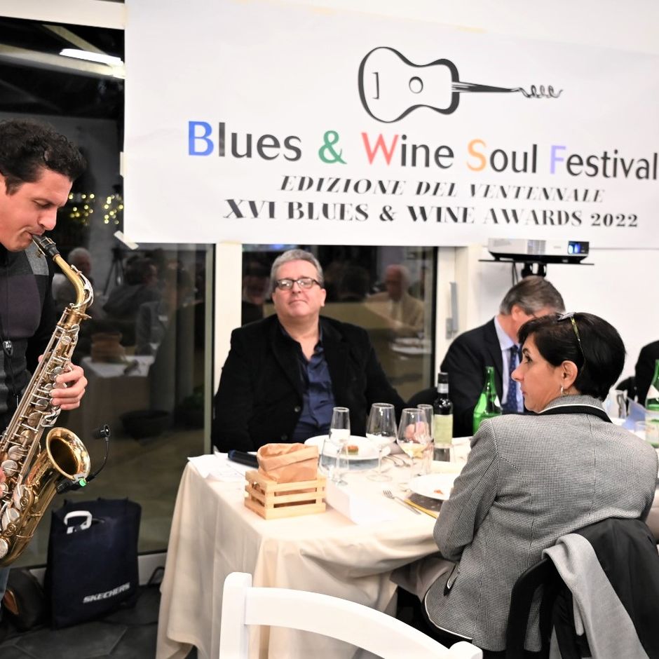Grande successo per la Cena dei XVI Blues &amp; Wine Awards, inseriti nell’edizione del ventennale del Blues &amp; Wine Soul Festival