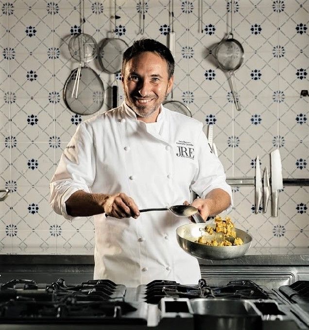 Lo chef Luca Bazzano del ristorante Quintilio di Altare (SV)