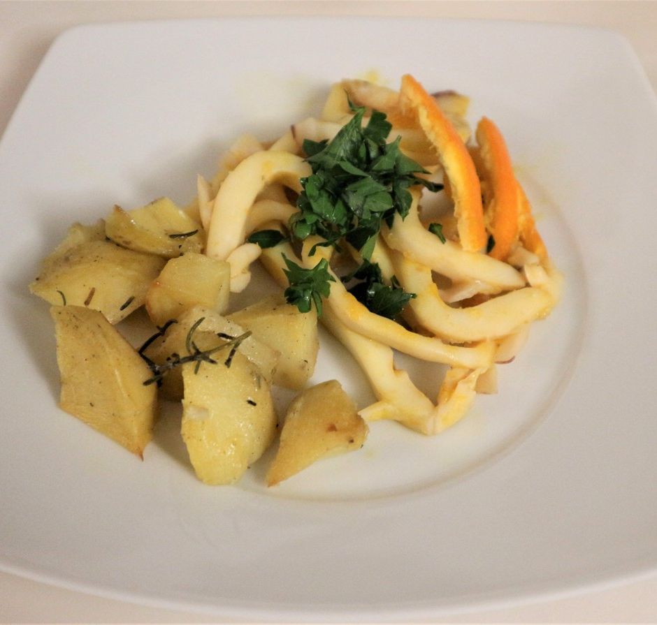 Cucinare con il miele: Seppie agli agrumi