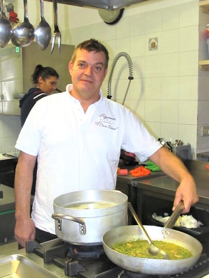 Lo chef Vito Nolè (foto archivio scattata prima dell'emergenza Covid-19)