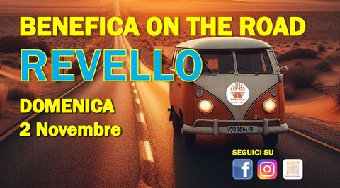Revello: domenica 2 novembre arriva “Benefica On The Road”!
