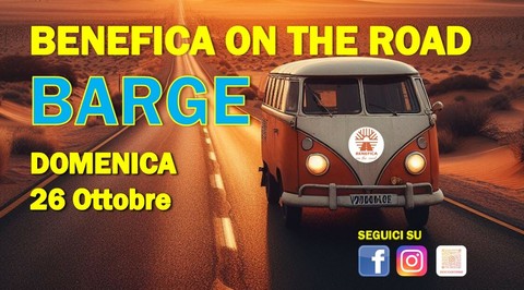 Barge (CN): domenica 26 ottobre arriva “BENEFICA ON THE ROAD”!
