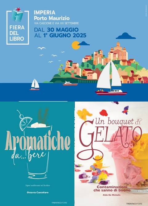Imperia: all’Oasi del Gusto della Fiera del libro  due libri svelano come trasformare i fiori in gelati e cocktail sorprendenti