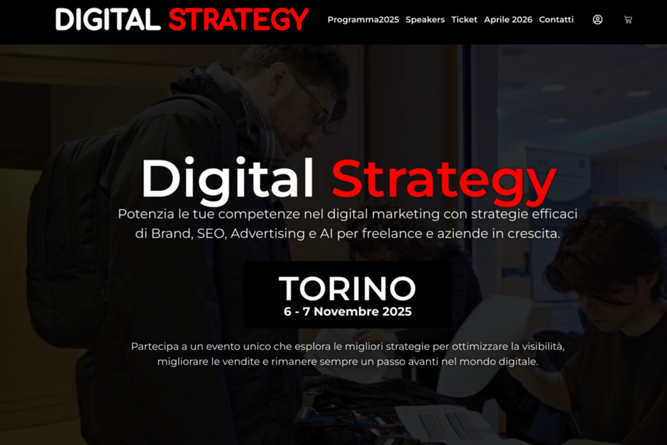 Digital Strategy Torino 2025: l’evento dedicato al marketing digitale torna il 6 e 7 novembre