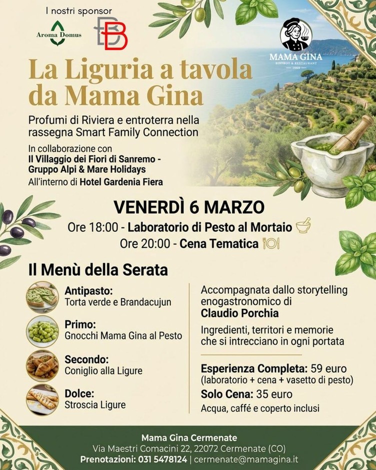 La Liguria in tavola a Cermenate (CO): pesto al mortaio, Brandacujun, coniglio alla ligure e stroscia La Liguria in tavola a Cermenate (CO): pesto al mortaio, Brandacujun, coniglio alla ligure e stroscia