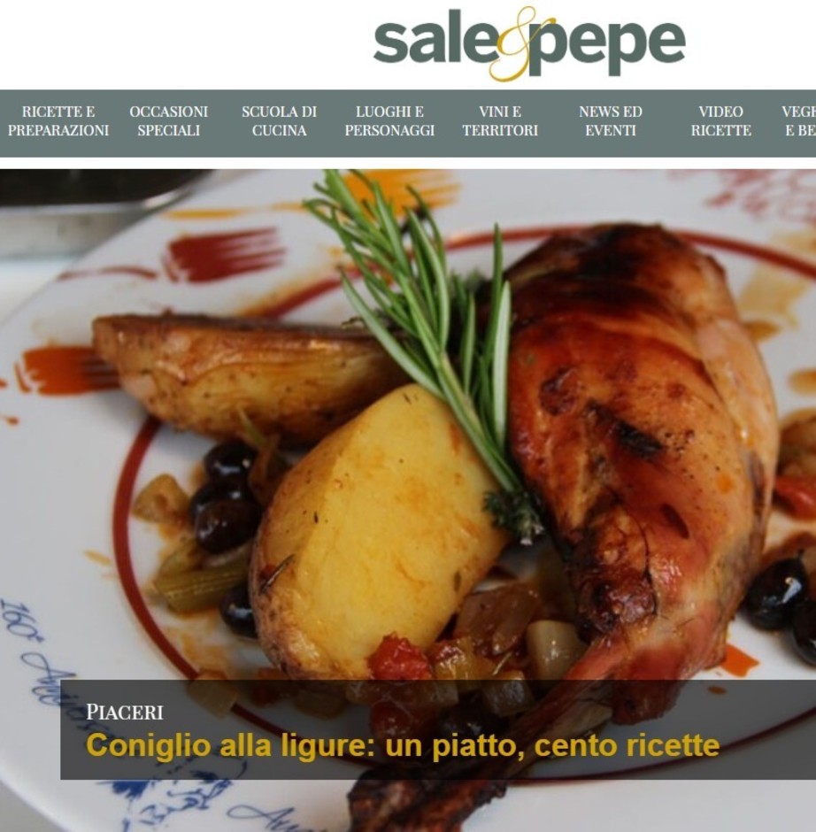 Coniglio alla ligure, il piatto delle cento ricette: la tradizione raccontata da Sale e Pepe